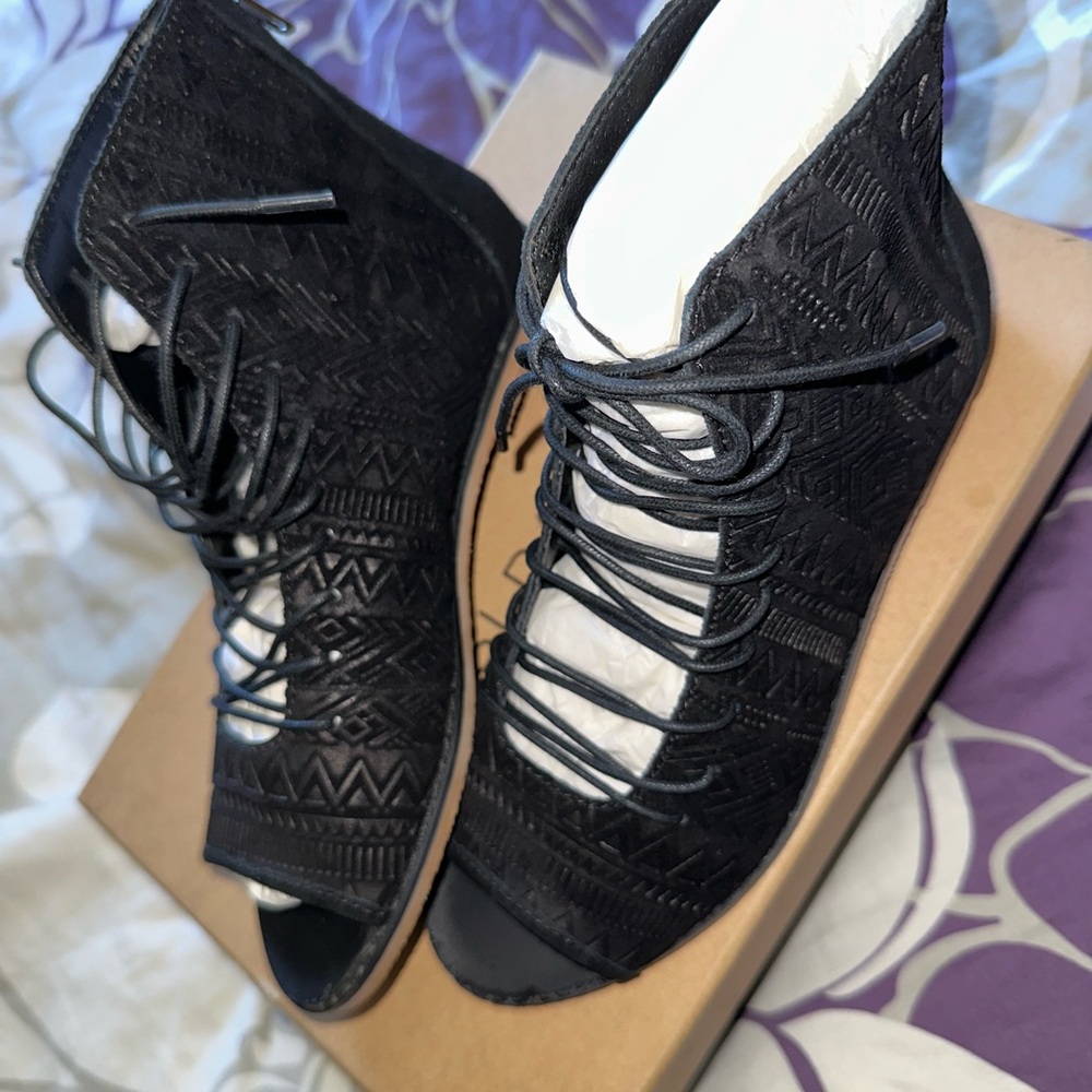Kelsi Dagger Brooklyn Black Suede Shoes